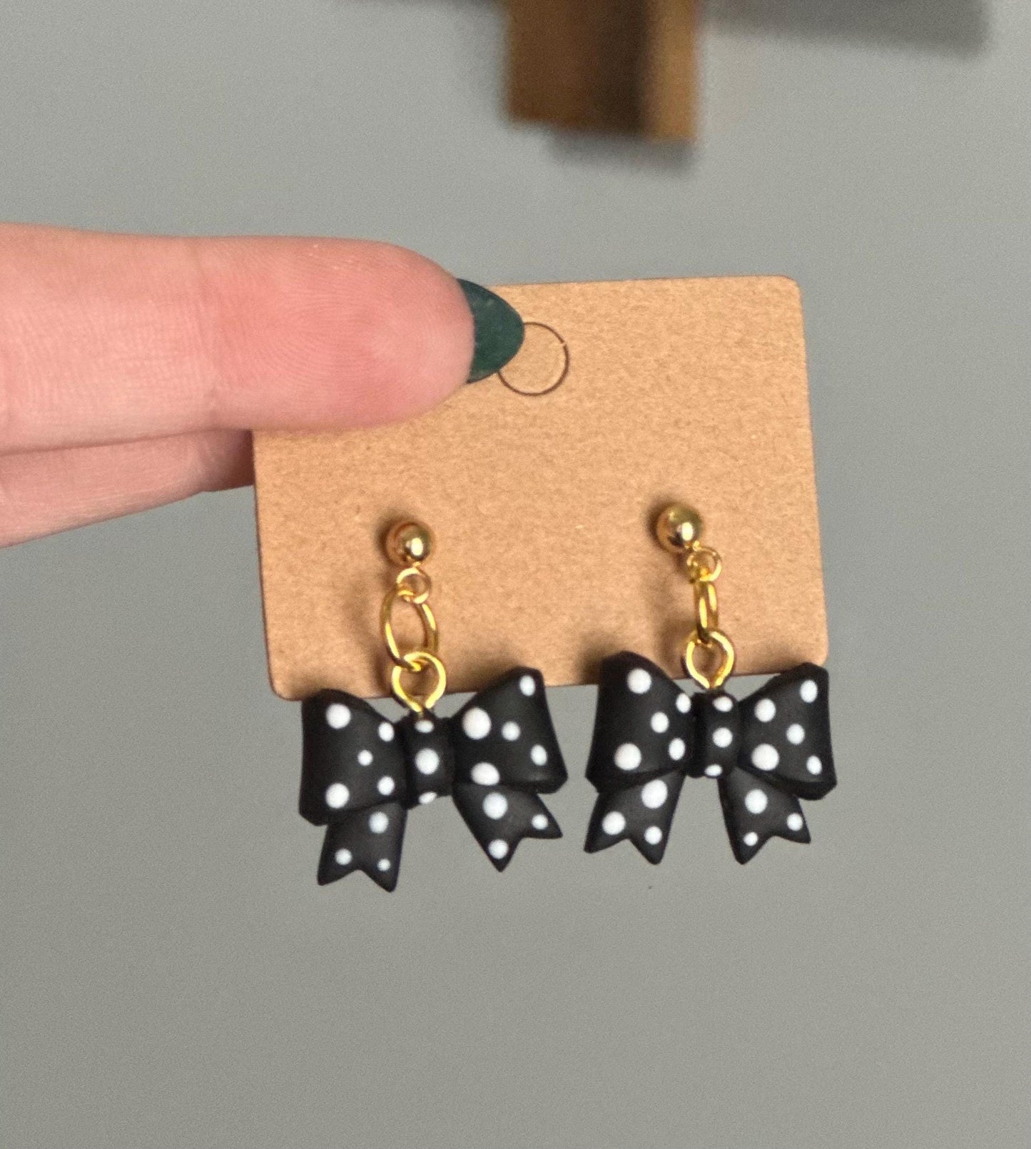 3D valentines bow dangle