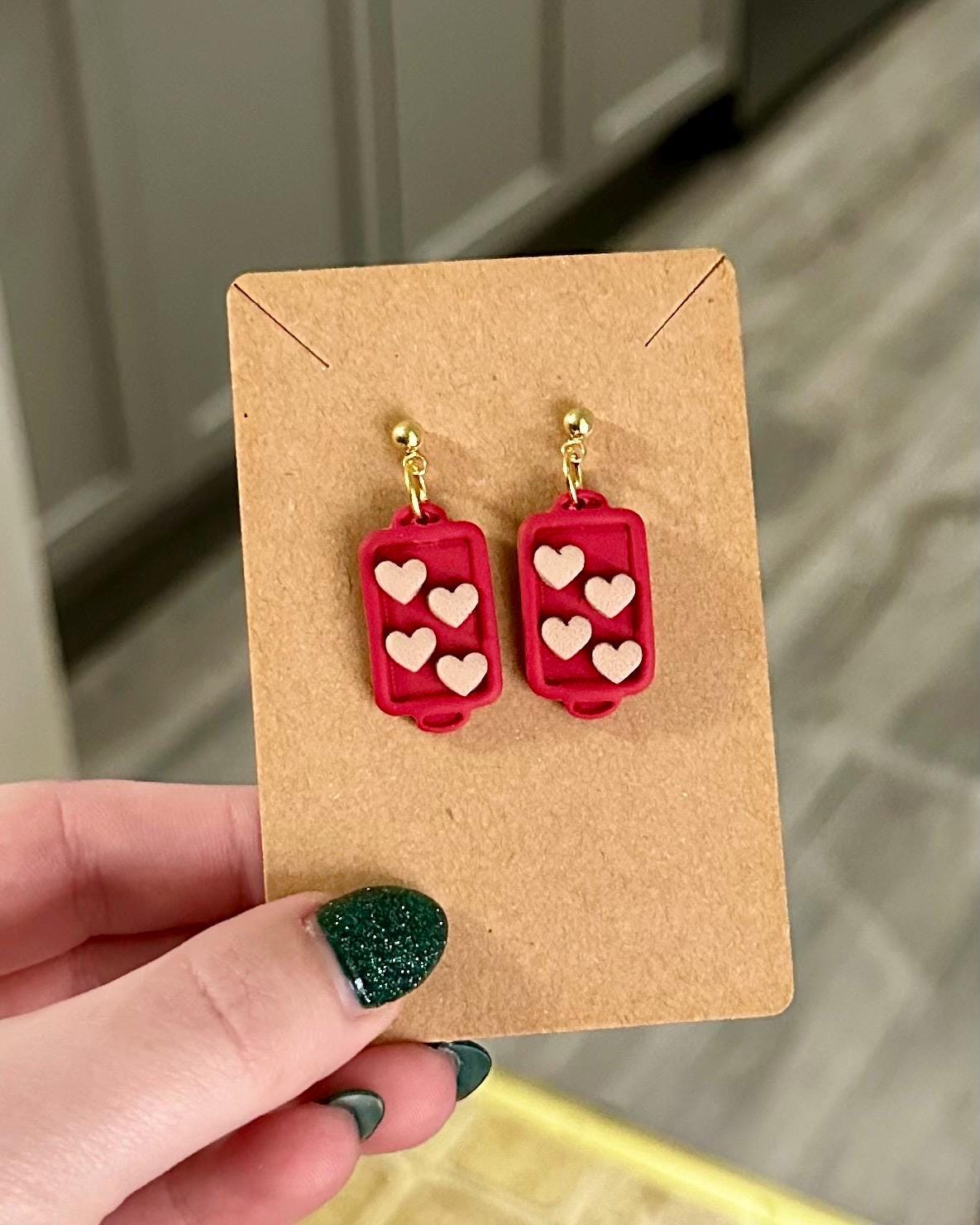 Valentines cookie tray dangle