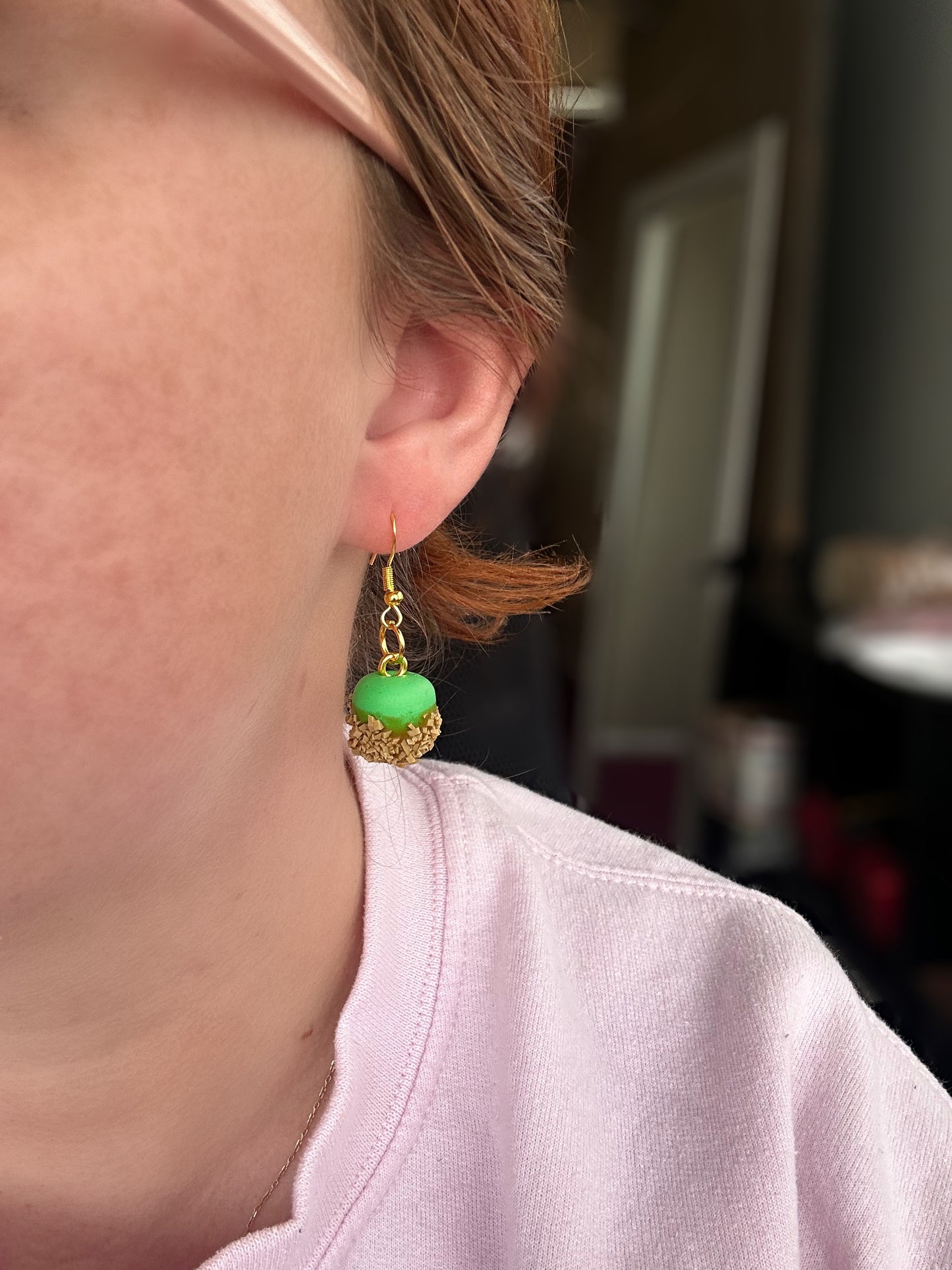 Green Caramel Apple Dangle