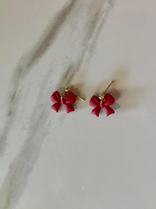 Red bow dangle