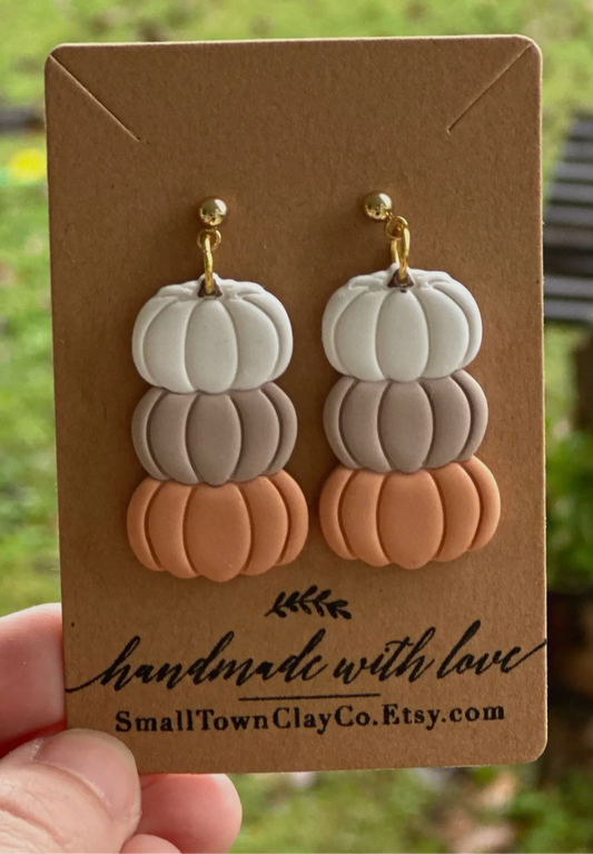 Tiered pumpkin dangle