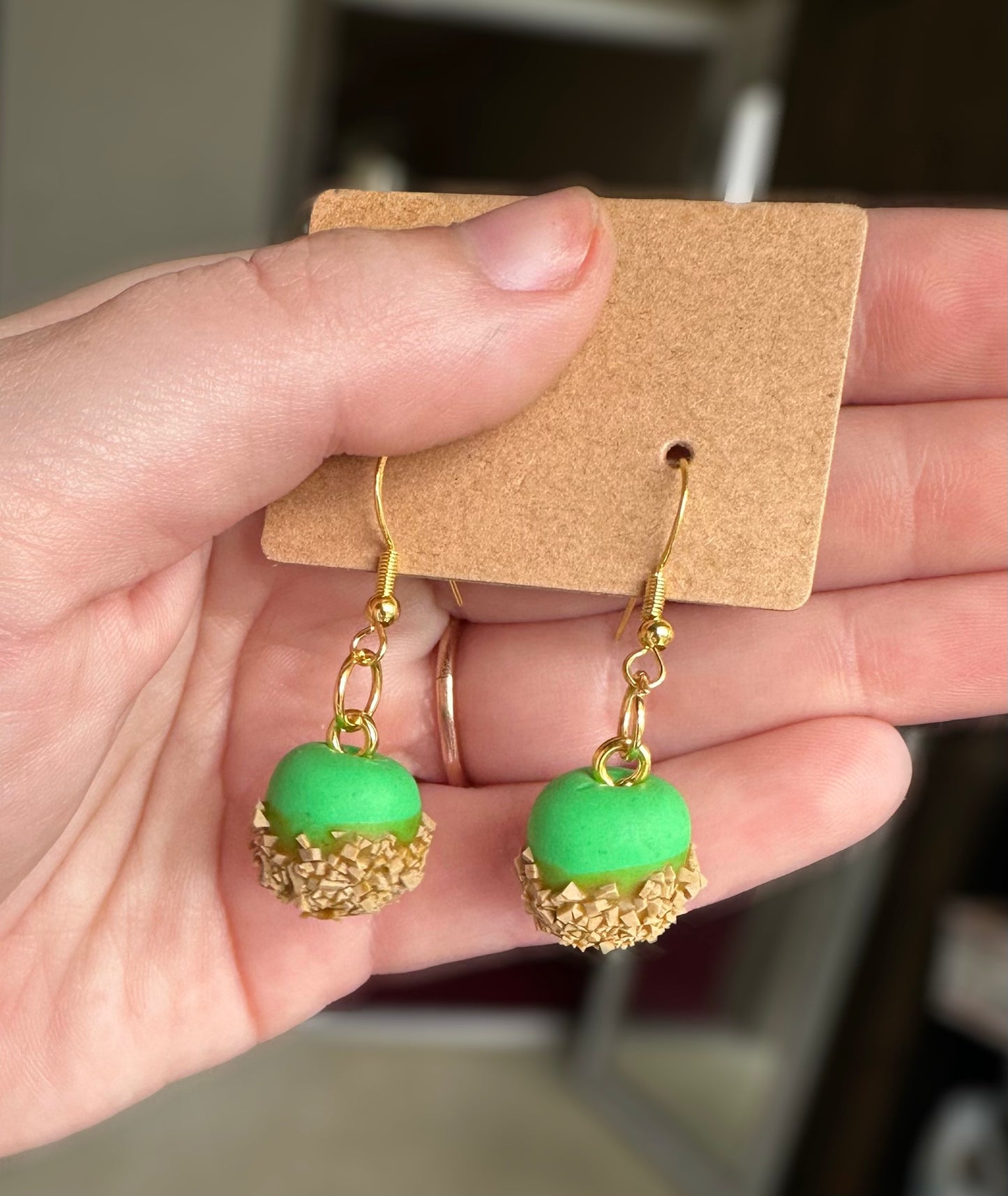 Green Caramel Apple Dangle