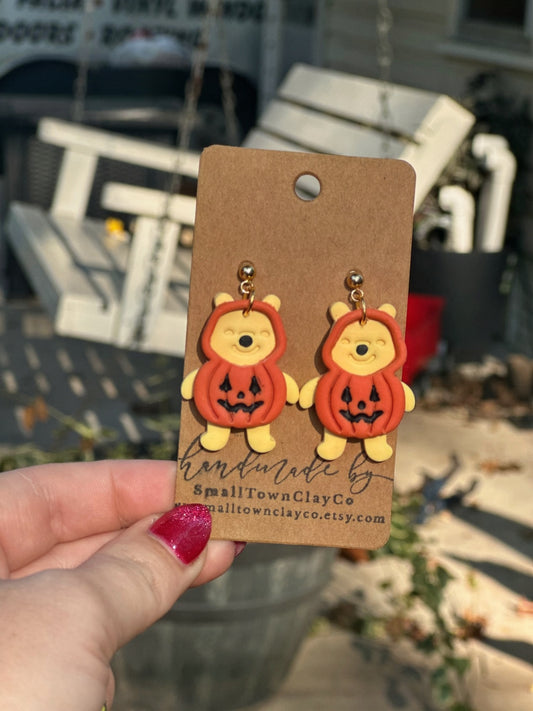 Bear Pumpkin Dangle