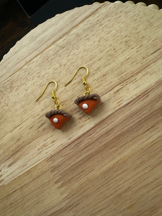 3D pumpkin pie dangle
